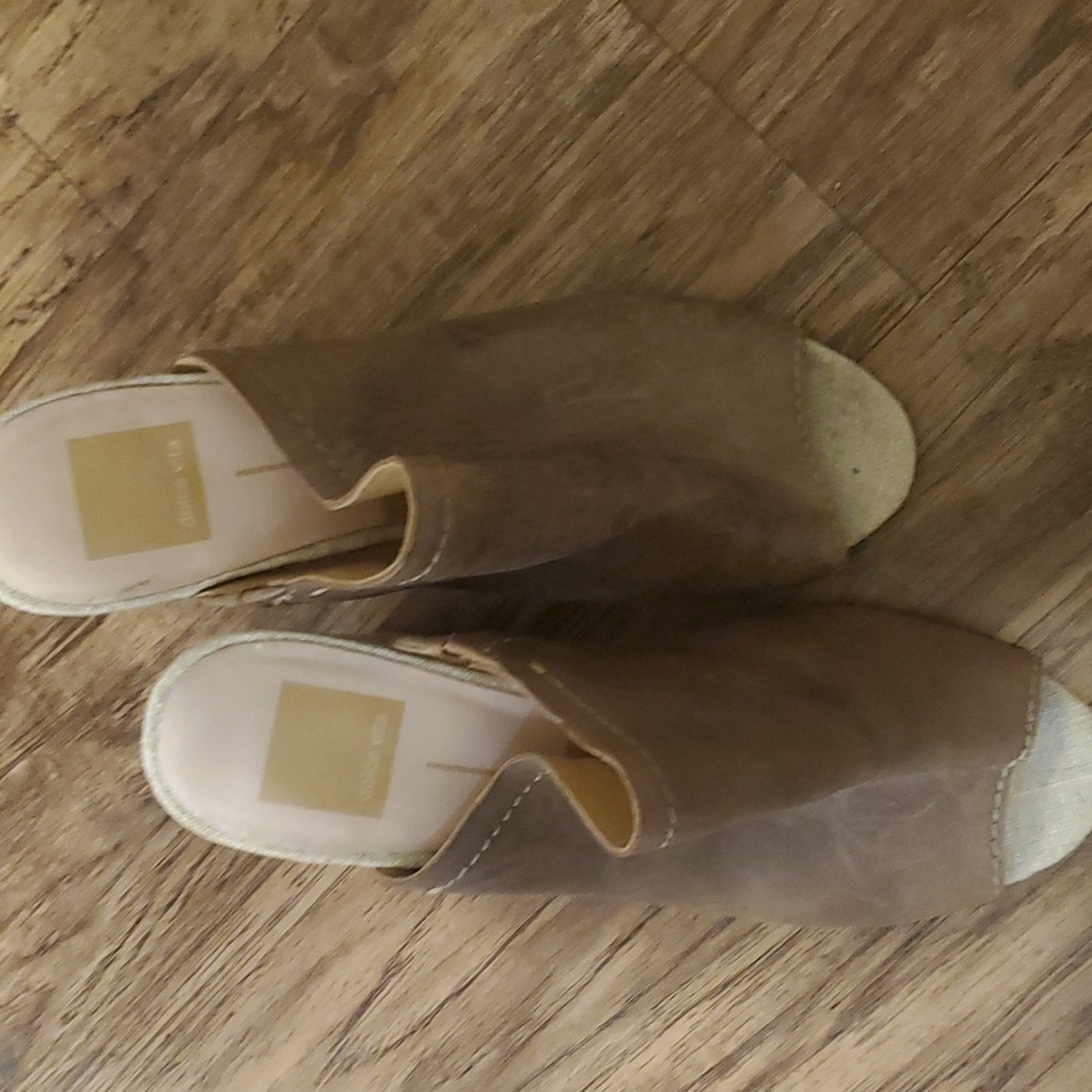 Dolce Vita heeled mules wood heel sz 7
